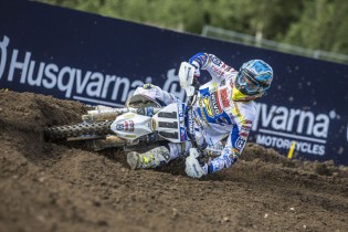 Dean Ferris in action for the Wilvo Nestaan  Husqvarna team