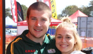 KTM's Matthew Phillips pictured with girlfriend Catherine Photo. Allison Murfett